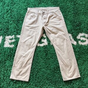 Levi's 514 Straight Fit Jeans Beige Men's Size 36x30 Classic Everyday Casual